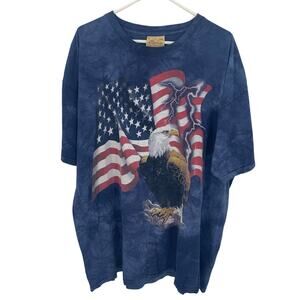 The Mountain Cotton Dyed American Eagle T-Shirt Size XXXL